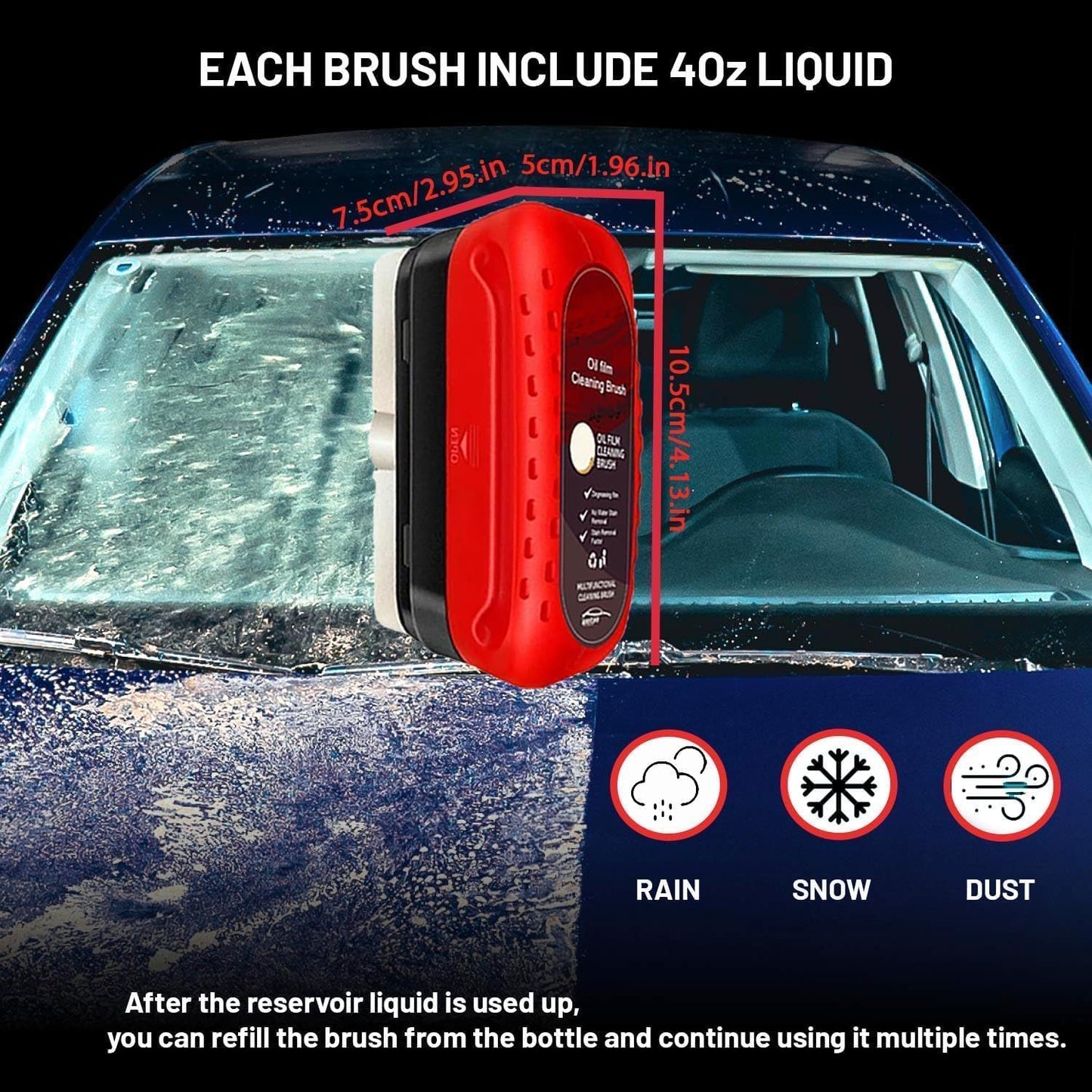 Automotive Oil Film Cleaning Brush
