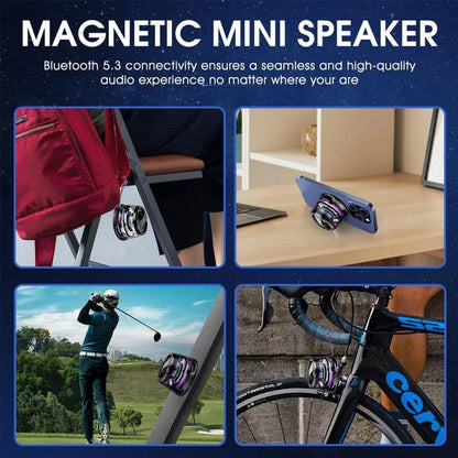 Magnetic Bluetooth Speaker with Multi RGB Color Light Show