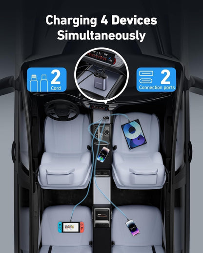 Universal Car Mobile Charger for All Smartphones & Tablets (Car Charger)